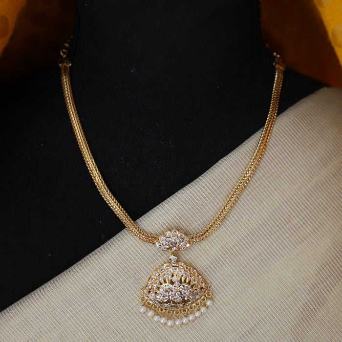 Heritage gold plated short necklace H543