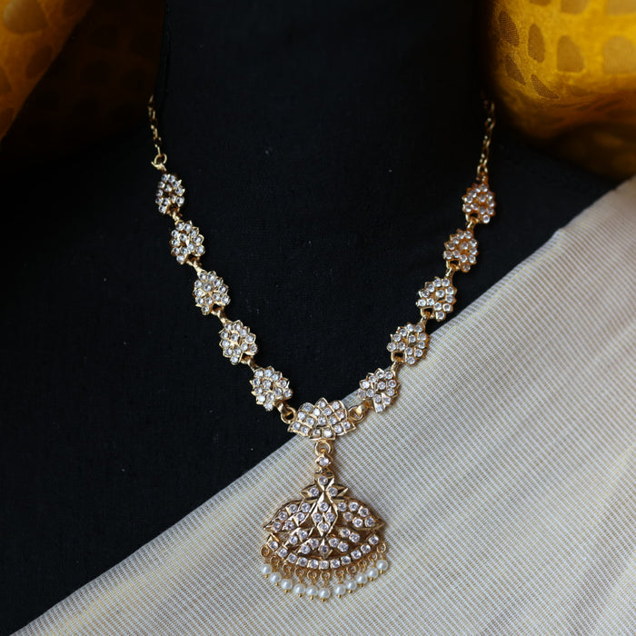 Heritage gold plated short necklace H986