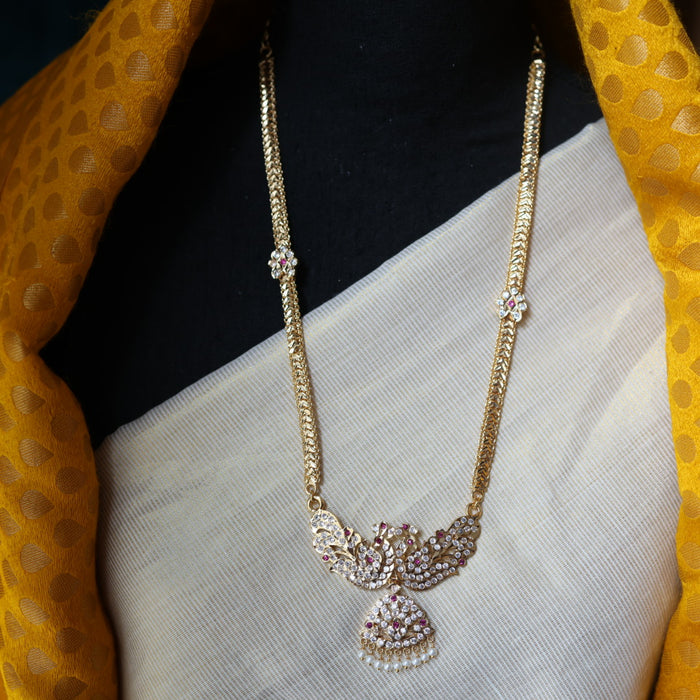 Heritage gold plated padakam short necklace HP321