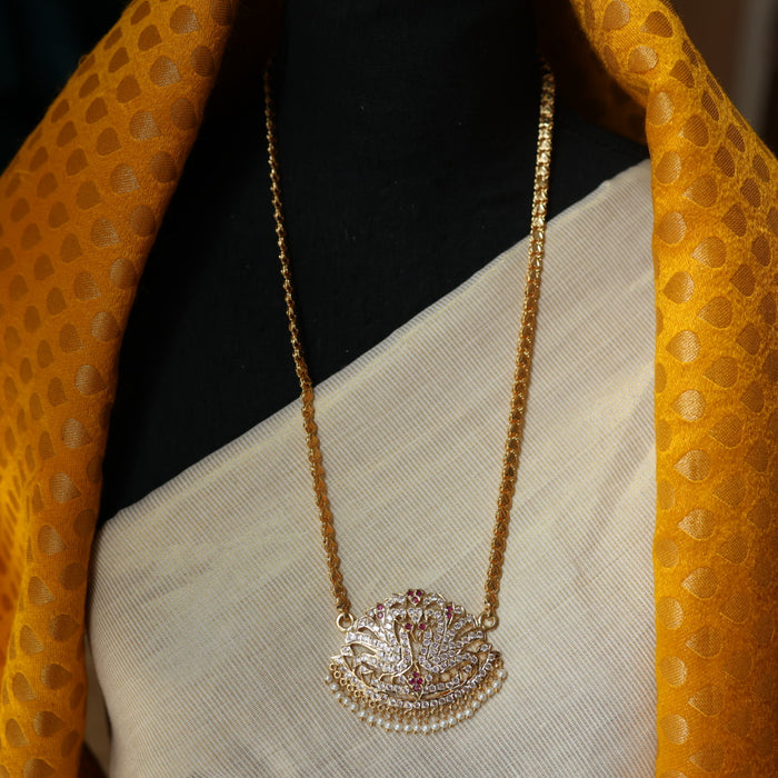 Heritage gold plated padakam necklace HP670777