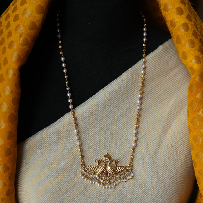 Heritage gold plated padakam necklace HP7022