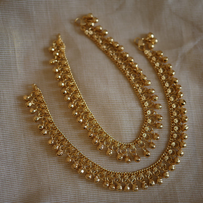 Heritage gold traditional anklet HAN316
