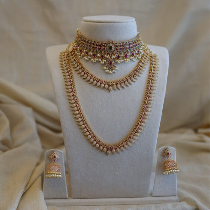 Heritage necklace set with earrings 5455
