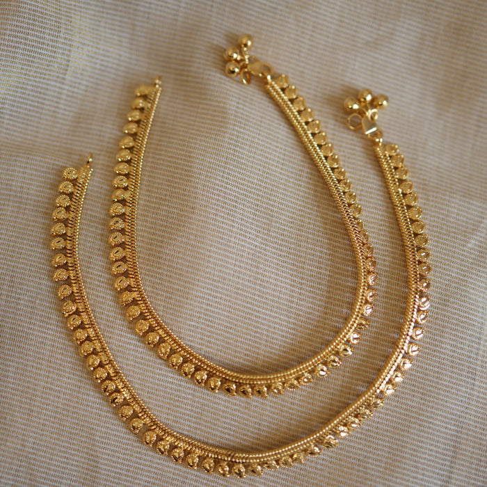 Heritage gold traditional anklet HAN317