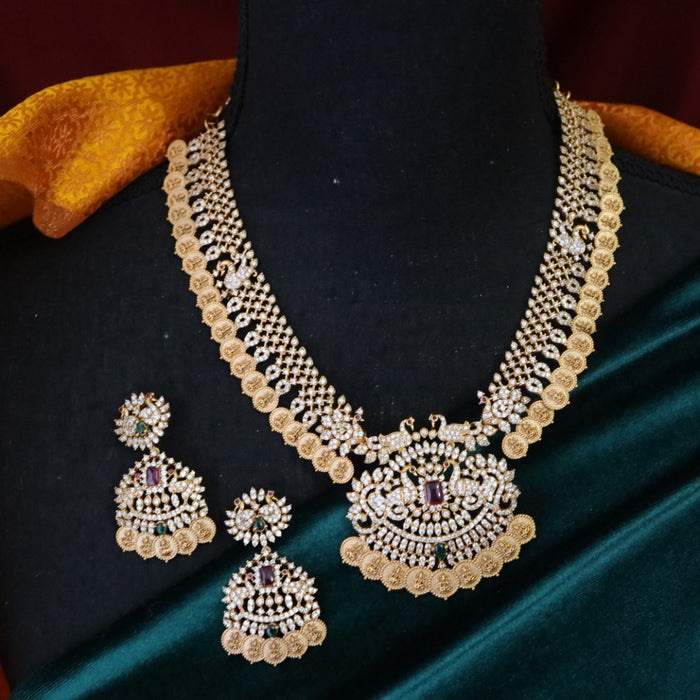 Antique short necklace with earrings S1B102