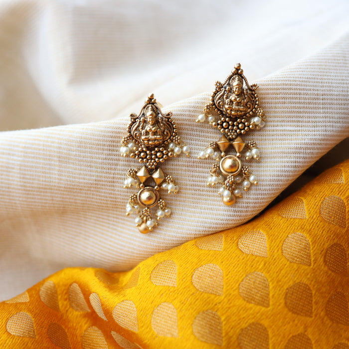 Antique temple drop earrings AD009