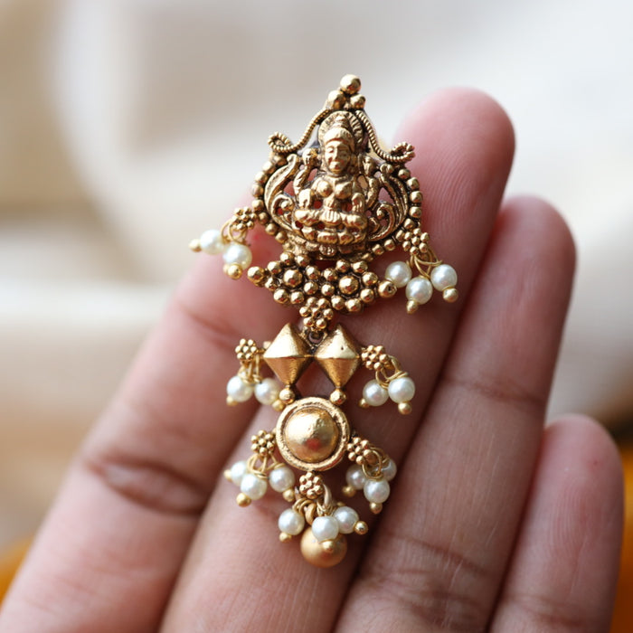 Antique temple drop earrings AD009