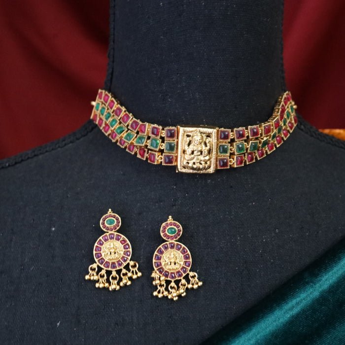 Antique choker necklace and earring CCB1233