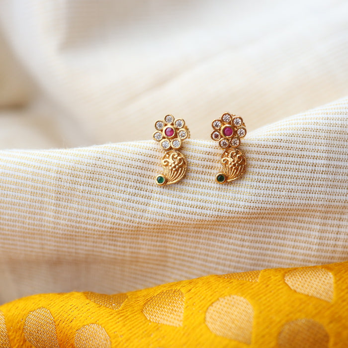Heritage gold studd earrings AS005