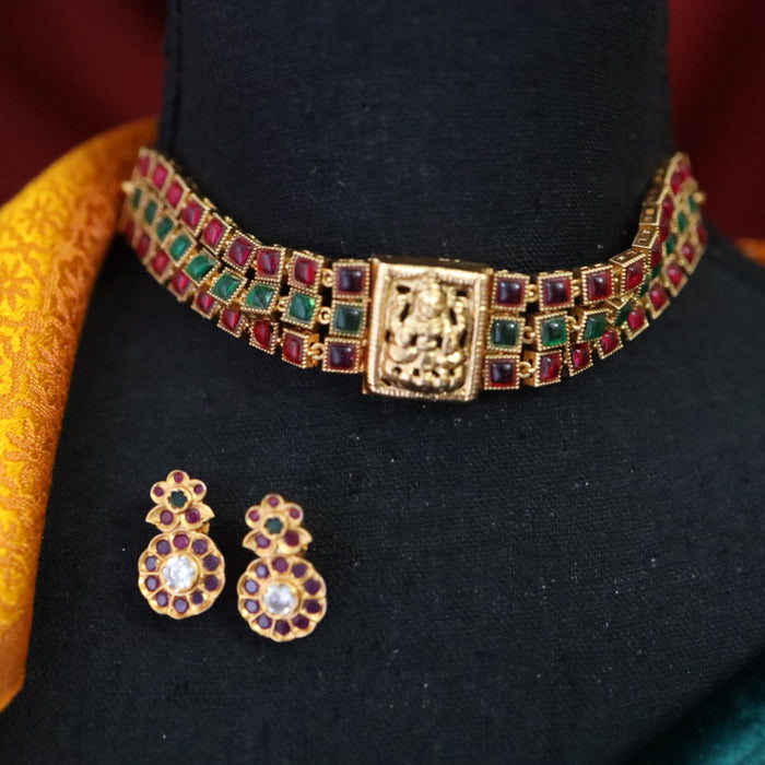 Antique choker necklace and earring CCB301