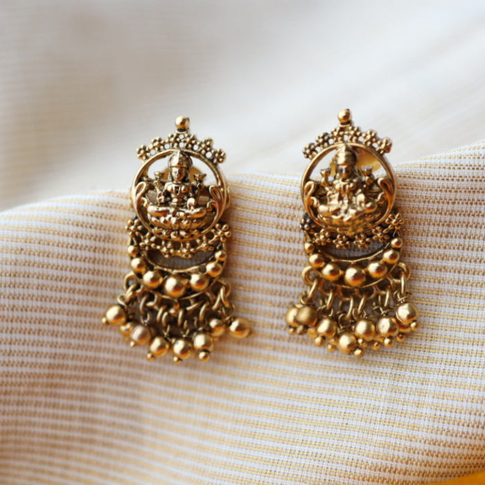 Antique gold studd earrings AS0013