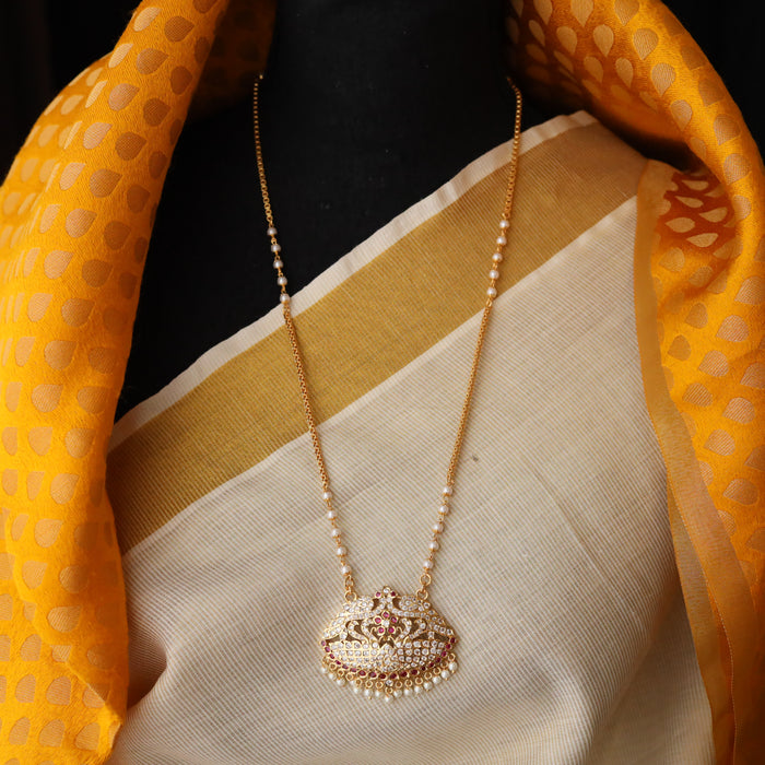 Heritage gold plated necklace with earrings HP019