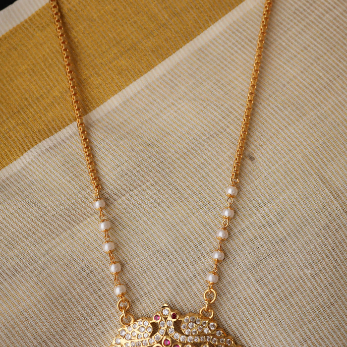 Heritage gold plated necklace with earrings HP019
