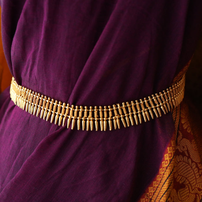 Heritage gold and plated white stone waistchain/ long necklace  HL980