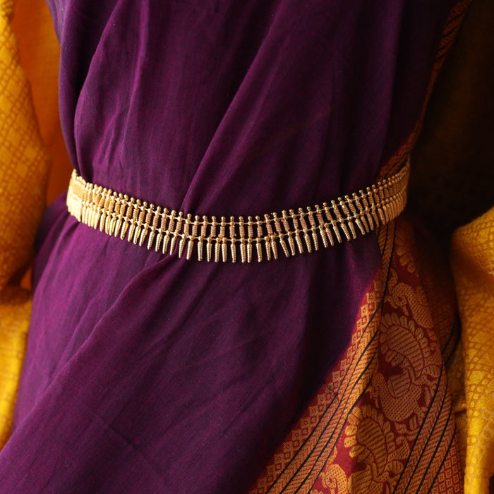 Heritage gold and plated white stone waistchain/ long necklace  HL980