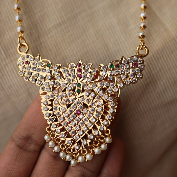 Heritage gold plated padakam long necklace HP37