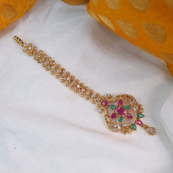 Heritage gold plated maang tikka 144344