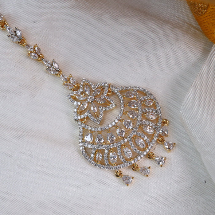 Heritage gold plated maang tikka 144370