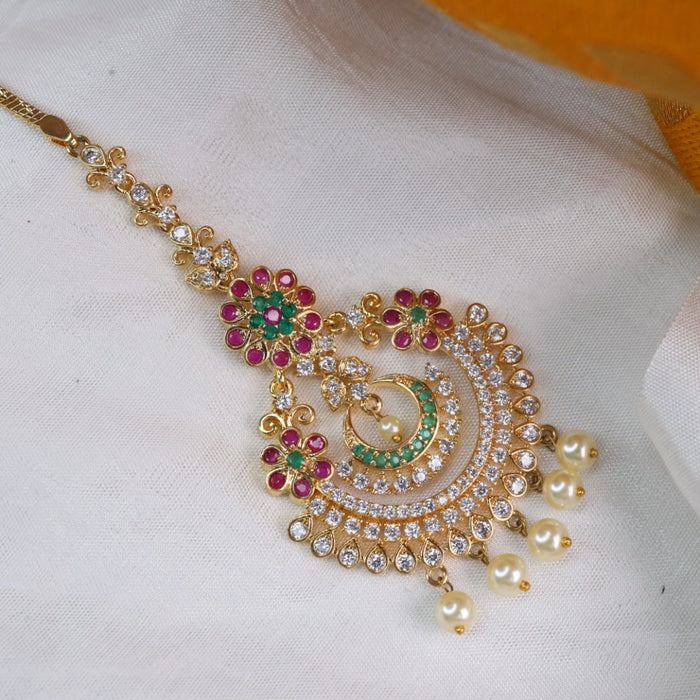 Heritage gold plated maang tikka 144371