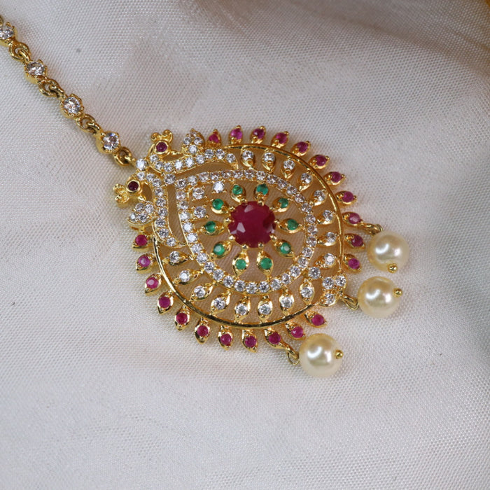 Heritage gold plated maang tikka 1443492