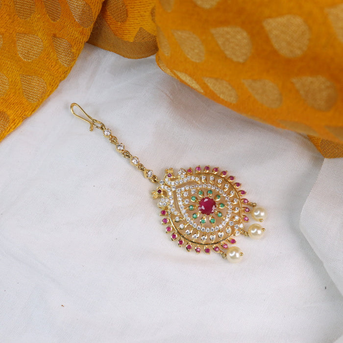 Heritage gold plated maang tikka 1443492