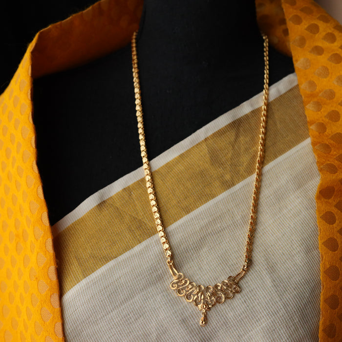 Heritage gold plated gold long chain HC0011