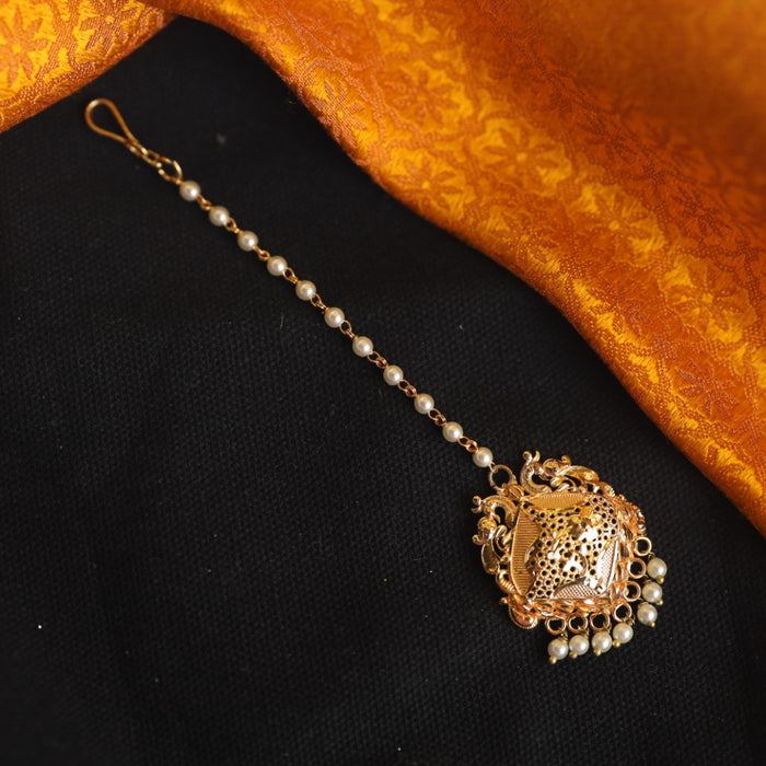 Heritage gold plated maang tikka 1443424