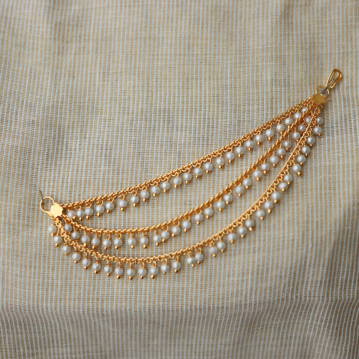 Heritage 3 layer gold plated pearl  mattal ear accessories HM005