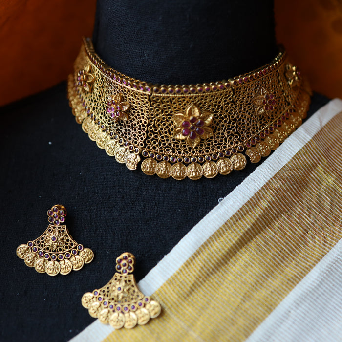 Clearance Antique choker necklace and earrings CCB2678