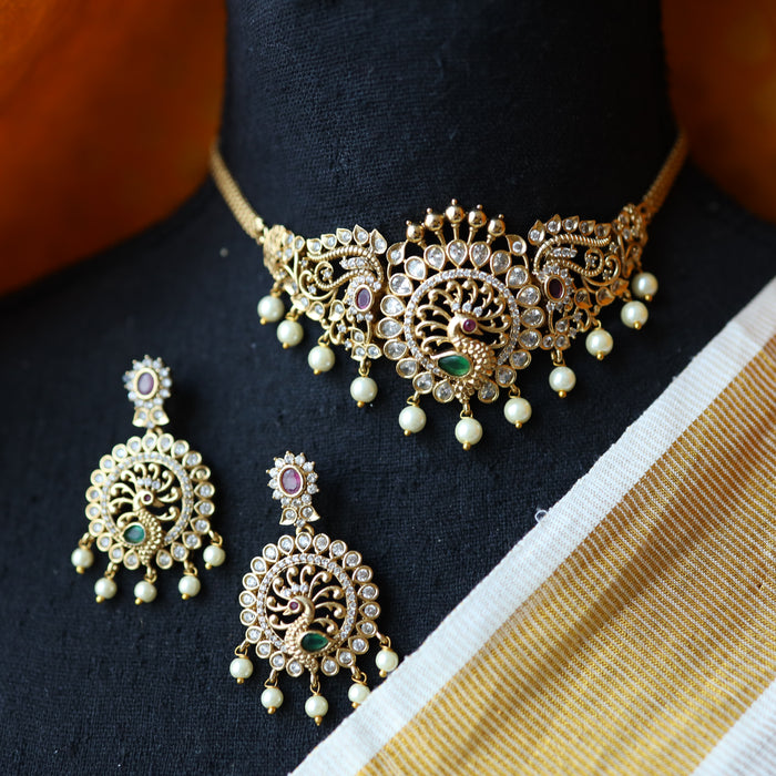 Antique choker necklace and earrings CCB1321