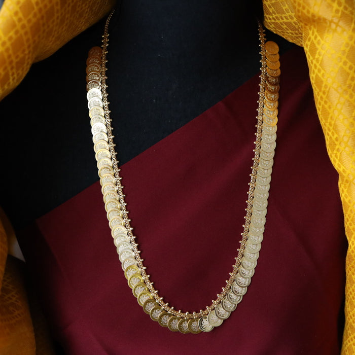 Heritage gold plated coin long necklace H9977