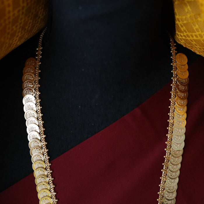 Heritage gold plated coin long necklace H9977