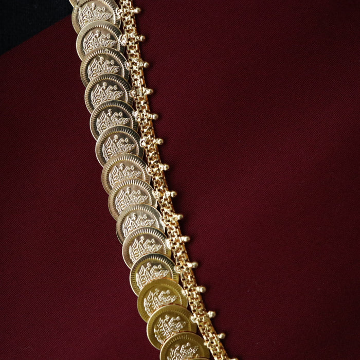 Heritage gold plated coin long necklace H9977