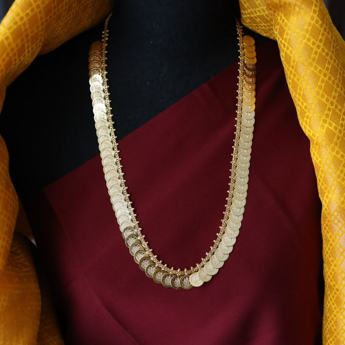 Heritage gold plated coin long necklace H9977