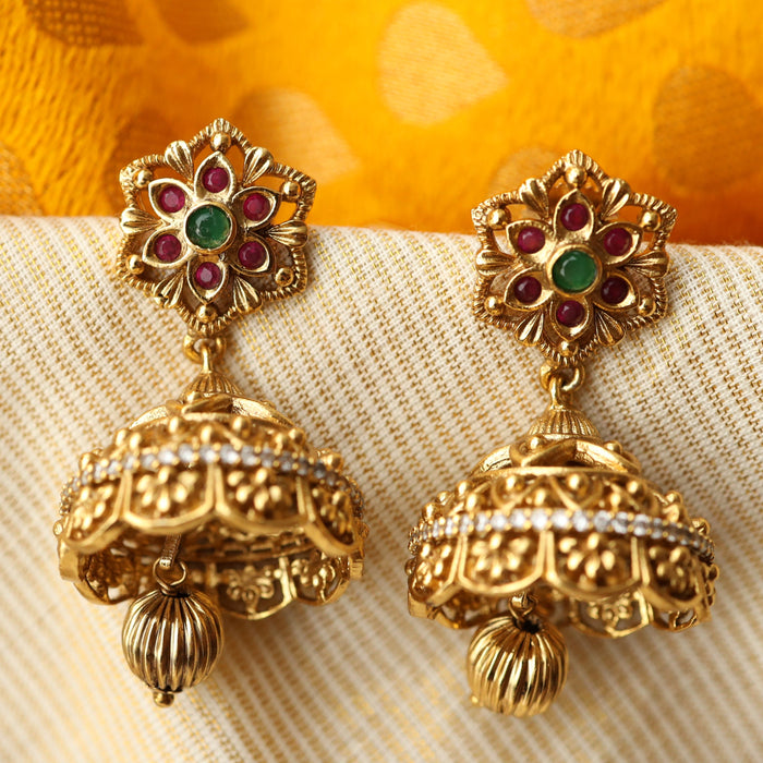 Heritage red stone drop earring 466671227 (Copy)