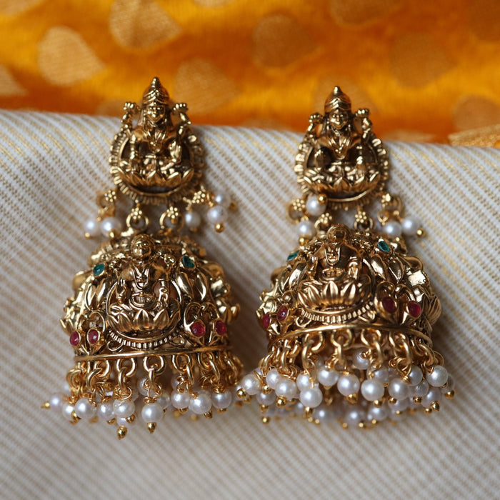 Antique temple jumka earrings AJ6778