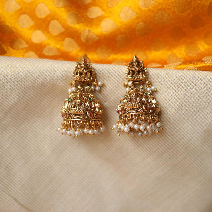 Antique temple jumka earrings AJ6778