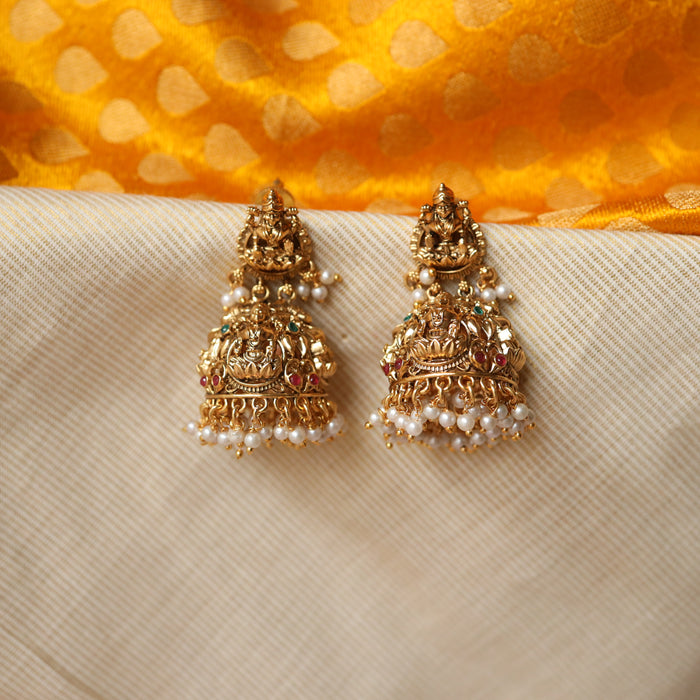 Antique temple jumka earrings AJ6778