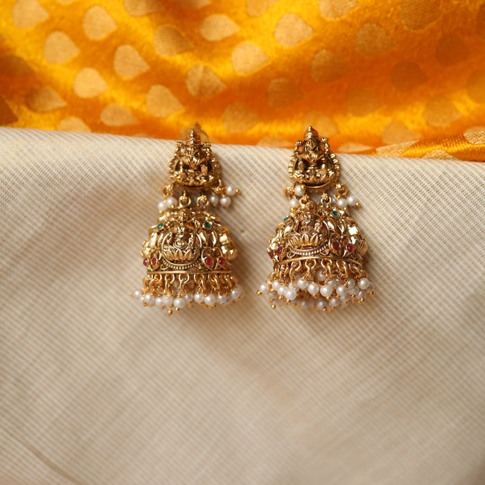 Antique temple jumka earrings AJ6778