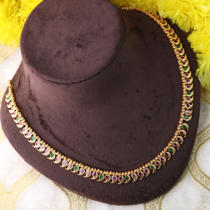 Antique long necklace with  earrings / waistchain LL03032