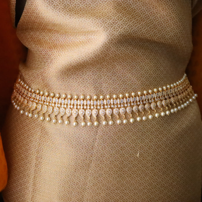 Heritage gold plated Cz stone waistchain 234589