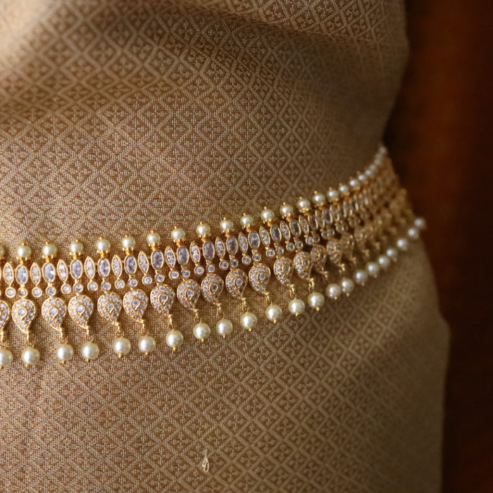 Heritage gold plated  Cz stone waistchain 234589