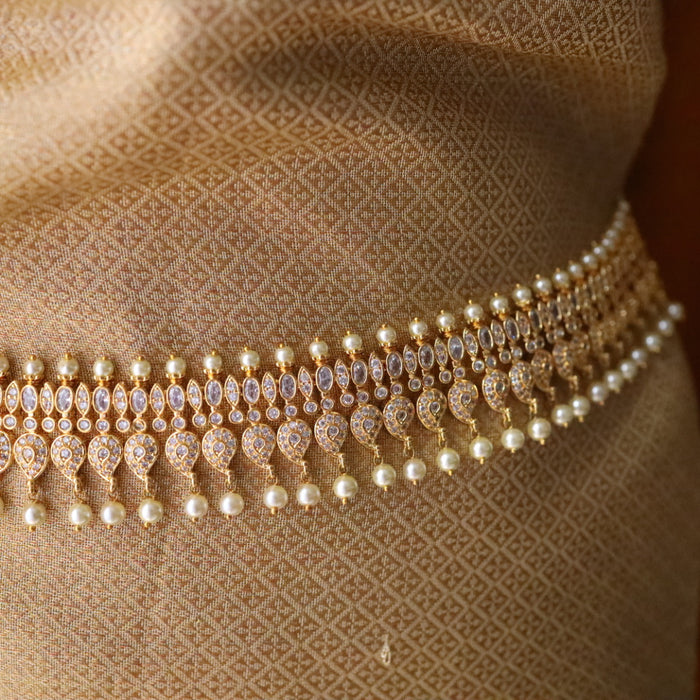 Heritage gold plated  Cz stone waistchain 234589