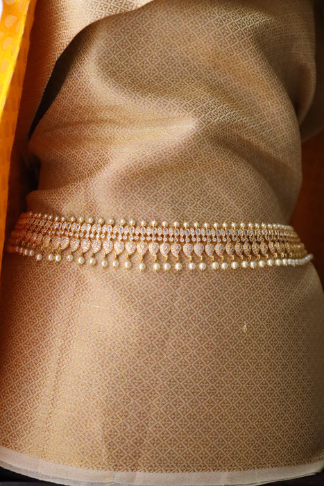 Heritage gold plated  Cz stone waistchain 234589