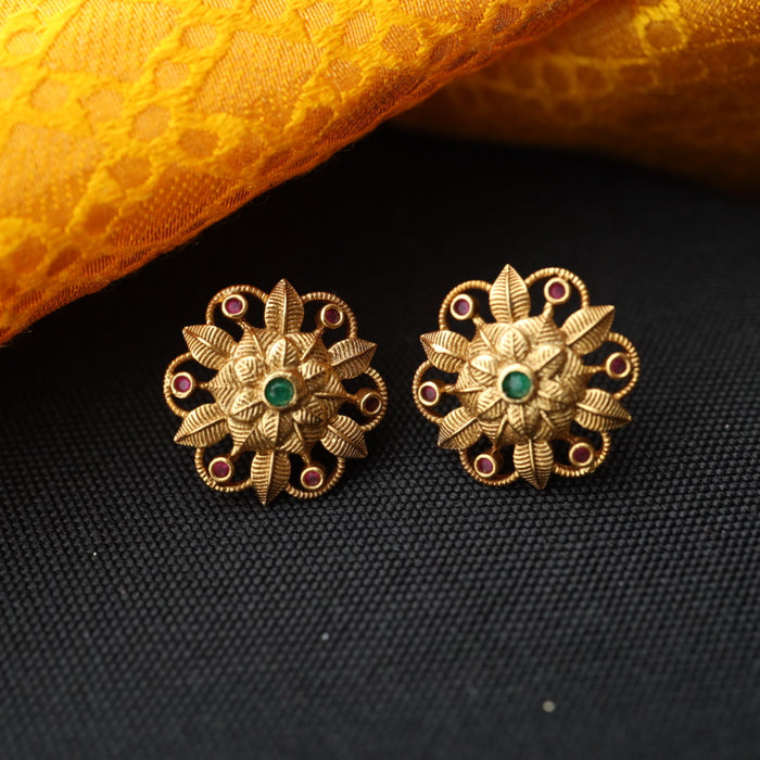 Antique gold stone studd earring 4666712