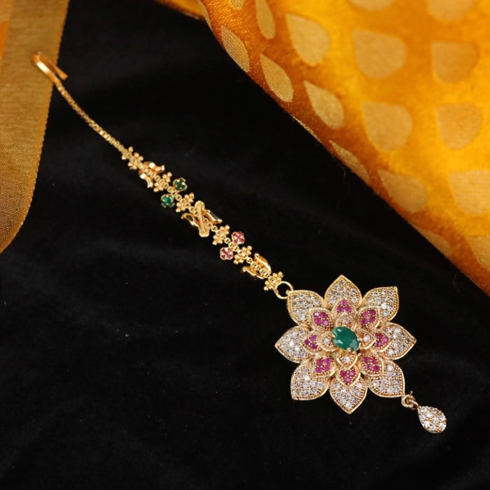 Antique pearl maang tikka 144799