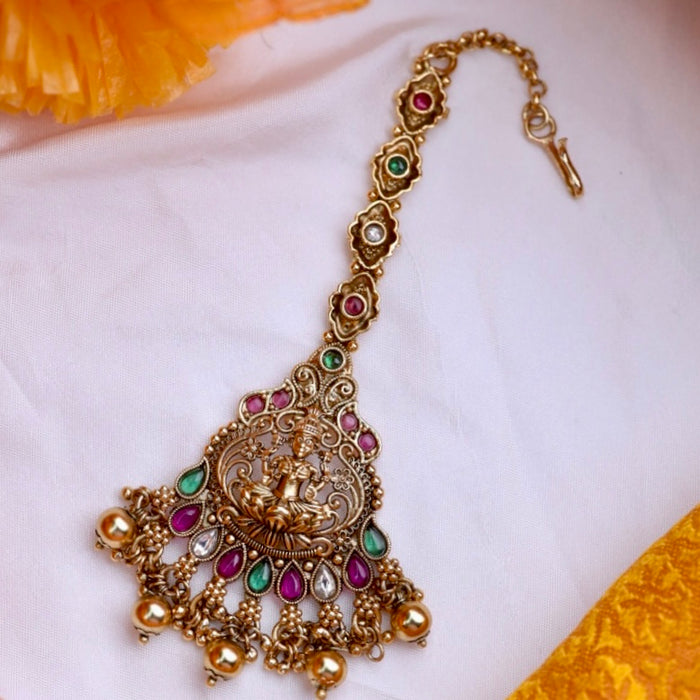 Antique ruby maang tikka 533384