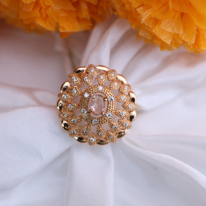 Antique stone adjustable ring - one size fits all 116543