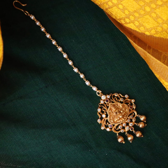 Antique temple design tikka 222363