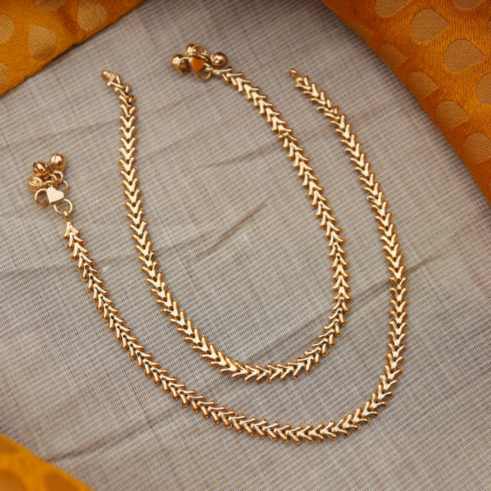 Heritage gold traditional anklet HAN31